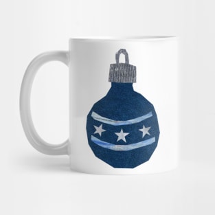 Bauble - Small blue 3 stars Mug